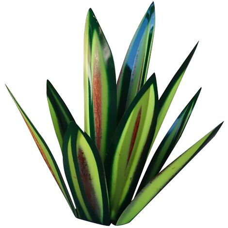 MINKUROW Gartendeko Ornamento Agave Iron Art Ornamento Creativo 35 Cm (Grigio)