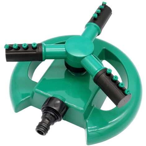MINKUROW Gartensprinkler, 360 Grad drehbarer Rasensprinkler, automatisches Bewässerungssystem, 3600 Quadratfuß Reichweite, oszillierender Sprinkler für Rasen, Kinder, Spielzeit im Freien