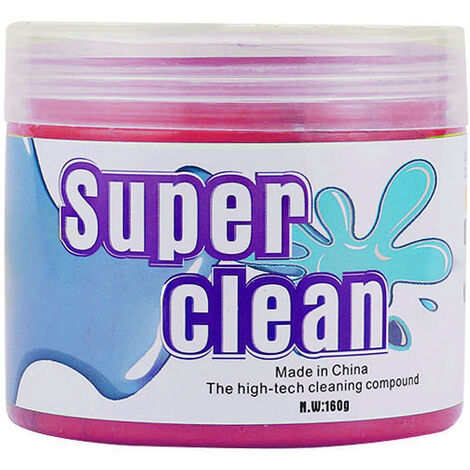 MINKUROW Gel Detergente Per Tastiera Super Pulito (160 G, Rosa) Per Laptop, Computer, Prese D'aria Per Auto, Calcolatrici.
