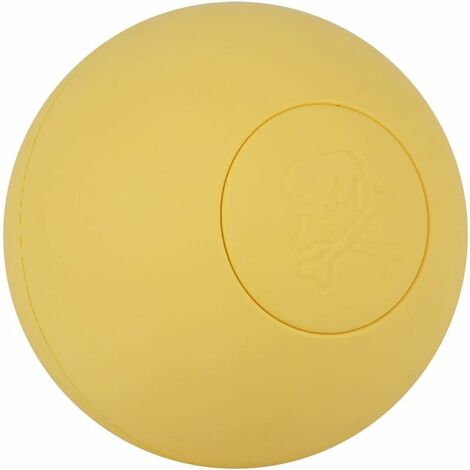 MINKUROW Giocattolo Con Palla Per Cani Da Compagnia In Gomma Elastica Sicura Per Addestramento Interattivo Dei Denti Molari (Giallo)