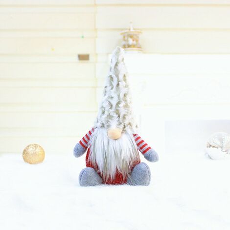MINKUROW Gnomo De Navidad, Gnomo De Felpa Para Adornos Suecos De Navidad, Muñecos De Navidad Rellenos, Decoraciones De Papá Noel Escandinavo, Figura De Elfo Decoración De Adorno De Muñeca De Navidad (