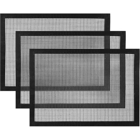 MINKUROW Griglia Per Barbecue Teglie Da Forno Per Griglia A Gas E Carbone All'aperto E Fumatori A Pellet - Robuste, Riutilizzabili E Facili Da Pulire - 40 X 33 Cm, Confezione Da 3