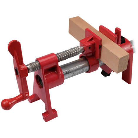 MINKUROW Holzrohrschellen Rohrschraubstock mit H-Klemme, Satz Rohrschellen für 3/4 Holzverklebung, Säulenbefestigungswerkzeug, Legierungsbefestigungsklemmen