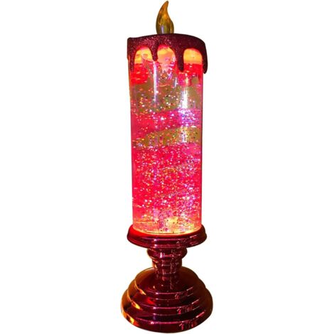 MINKUROW Juego De Decoraciones Navideñas Árbol Decoraciones Navideñas Decoraciones Grandes Para Árboles De Navidad Led Vela De Navidad Usb Cambio De Color Impermeable Giratorio Brillo Vela Sin Llama P