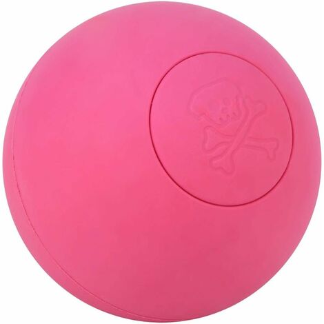 MINKUROW Juguete De Pelota De Perro De Goma Elástica Segura Para Entrenamiento De Dientes Molares Juego Interactivo (Rojo)