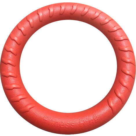 MINKUROW Kauspielzeug für Hunde, Unzerstörbares Hundespielzeug, Kauspielzeug für Welpen und kleine und mittelgroße Hunde, Wurfschwimmer, zarte widerstandsfähige Hundespiele, Rot18cm