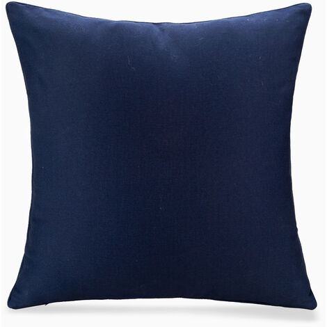 MINKUROW Kissenbezug 50 x 50 cm Baumwolle+Polyster (2er-Set) -Blau- Kissenbezug 50 x 50 cm- Widerstandsfähiger und hypoallergener Kissenbezug für Kissen 50 x 50 cm