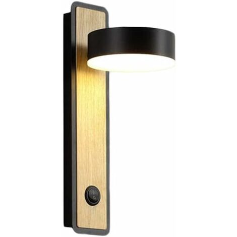 MINKUROW Lampada Da Comodino Da Parete, Applique Da Parete Per Interni, Lampada Da Parete Moderna Calda Lampada Da Parete Girevole Illuminazione Da Parete In Ferro Per Camera Da Letto Soggiorno Scale 