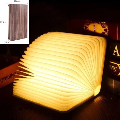 MINKUROW Lampada Da Libro A Led Pieghevole In Legno 5 Colori  Libro Illuminato Per La Decorazione Della Camera Da Letto, Della Casa E Dell'ufficio  Lampada Lumio, Idea Regalo Di Natale E Compleanno Pe