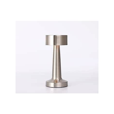 MINKUROW Lampada Da Scrivania A Led Senza Fili Luce Portatile In Metallo Con Sensore Tattile Dimmerabile A 3 Colori Regalo Per Decorazioni Per La Casa