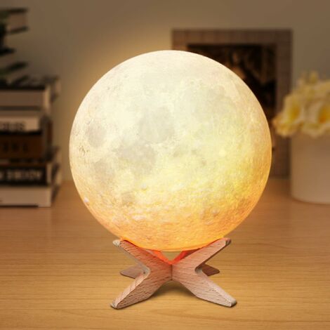Rilevamento Tattile 3D Luna Lampada Creativa Piccola Lampada Da
