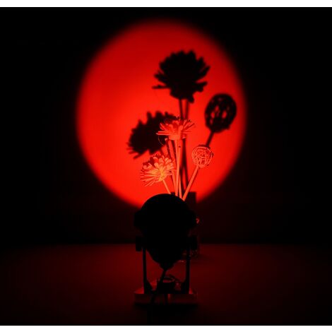 MINKUROW Lampada Sunset Projection Light Visual Led Romantic Modern Usb Nightlight Atmosphere Living Room Decor Bedroom Red