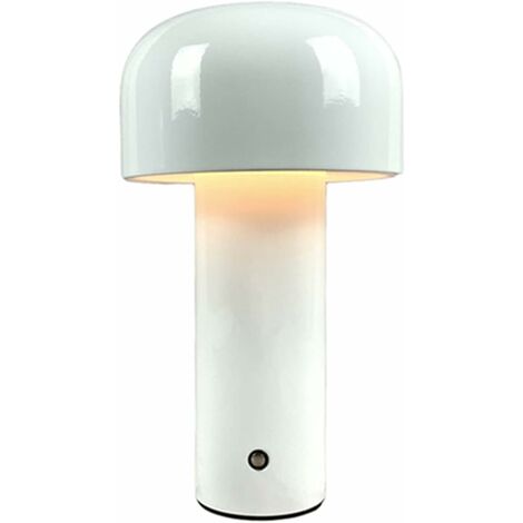 MINKUROW Led Lámpara De Escritorio De Carga Creativa Toques De Carga Usb Tricolor + Atenuación Continua Blanco