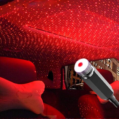 MINKUROW Led Projektor Star Sky Deckenleuchte Auto Dekoration USB Innen Atmosphäre Lampe