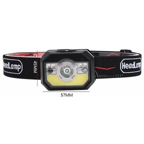 MINKUROW Led Stirnlampe USB Wiederaufladbare Stirnlampe für Kinder, Superhelle, Mini wasserdichte Stirnlampe, Rotes Licht zum Joggen, Laufen, Camping, Angeln [USB-Kabel enthalten] [Energieklasse A++]