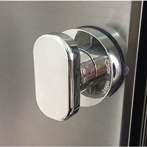 MINKUROW Leistungsstarker Saugnapf-Spiegelglas-Türgriff, Kühlschrank-Schubladen-Badezimmer-Saugnapf-Wand-Armlehne, Badewannen-Duschgriff-Küchenschubladen-Schrankknopf-Saugnapf