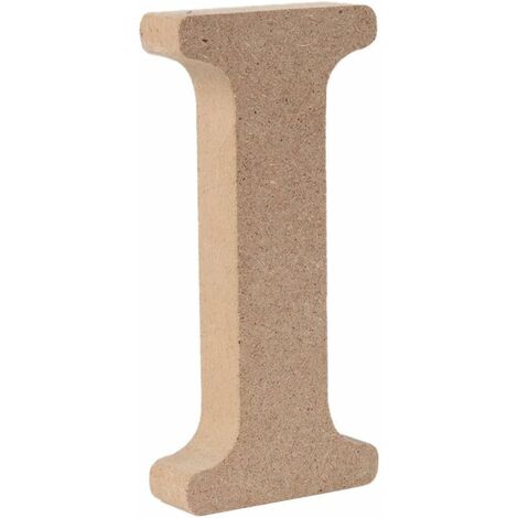 MINKUROW Lettere decorative in legno (I) Colore originale 26 Alfabeto opzionale per nomi decorativi per bambini, matrimoni, feste di compleanno, decorazioni per la casa e la camera da letto