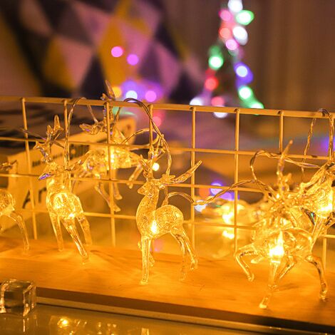 MINKUROW Lichterkette 6m 40led Lichterkette Batteriebetriebene Festliche Dekoration Für Weihnachten Thanksgiving Familienfeier Funkelndes Licht