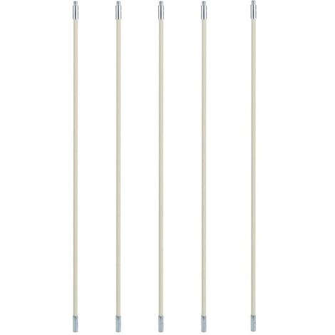 MINKUROW Limpieza De Chimeneas Ventilación Cepillo De Limpieza De Tuberías Cepillo De Barrido Extensible 5 Secciones Conducto Barrido De Pared Interior Cepillo De Nailon Flexible MINKUROW