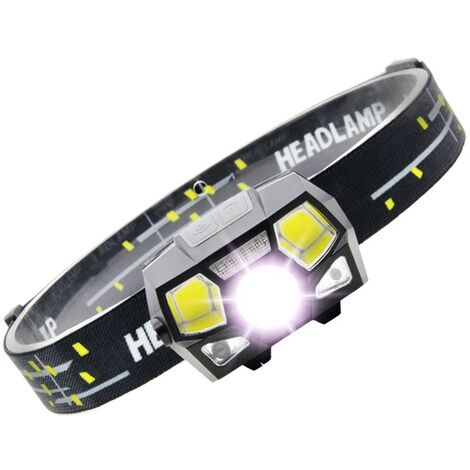 MINKUROW Linterna Frontal Led, Linterna Frontal Con Sensor De Movimiento Superbrillante, 1000 Lúmenes, 5 Modos, Linterna Frontal 1200 Mah, Recargable Por Usb, Linterna Impermeable, Camping, Senderismo