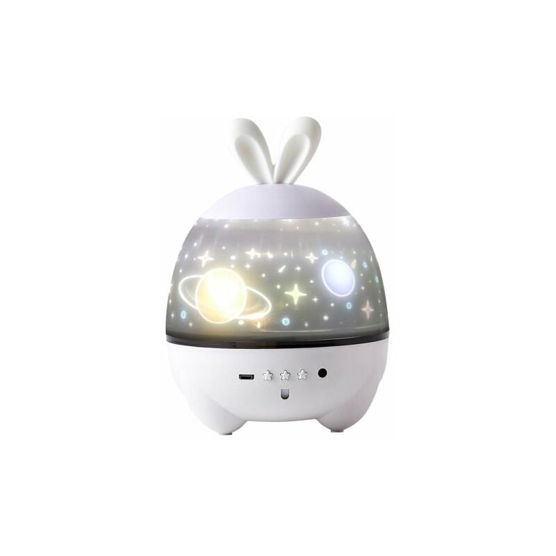Image of Minkurow - Luce Notturna Per Bambini, Nebula Star Night Proiettore Lampada Rotazione a 360 Gradi Regali Romantici Per Uomini Donne Bambini