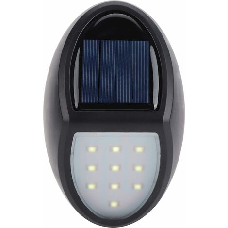MINKUROW Luces De Pared Impermeable 10 Led Solar Powered Aplique De Pared Jardín Al Aire Libre Patio Balcón Luces Lámpara De Iluminación Villa Jardín Exterior Impermeable Pequeño Aplique De Pared Pati
