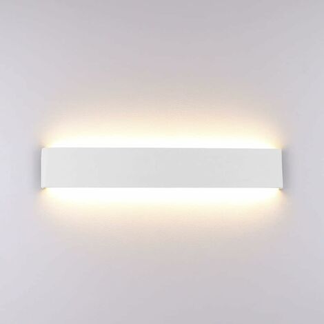 MINKUROW Luces LED de pared para interiores 41CM 16W, luz de pared moderna de aluminio, lámpara de pared arriba abajo para dormitorio, sala de estar, pasillos, escaleras, 1520 lúmenes, blanco cálido 3