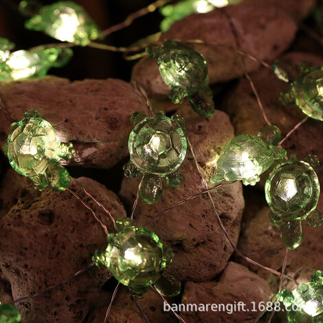 MINKUROW Luces Para La Decoración De La Habitación Luces De La Noche Del Océano Luces Decorativas De La Cadena De La Tortuga Con Control Remoto Luces De Hadas Temáticas Náuticas Para La Boda Dormitori