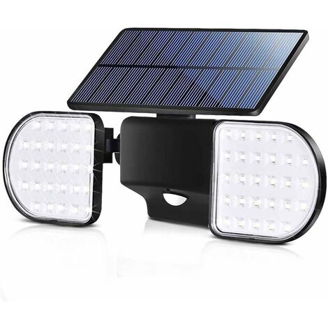 MINKUROW Luci Solari Da Esterno, 56 Luci Solari A Led Luci Di Sicurezza Con Sensore Di Movimento Per Esterni Luci Da Parete A Energia Solare Impermeabile 360 Gradi Regolabili Per Veranda A Parete