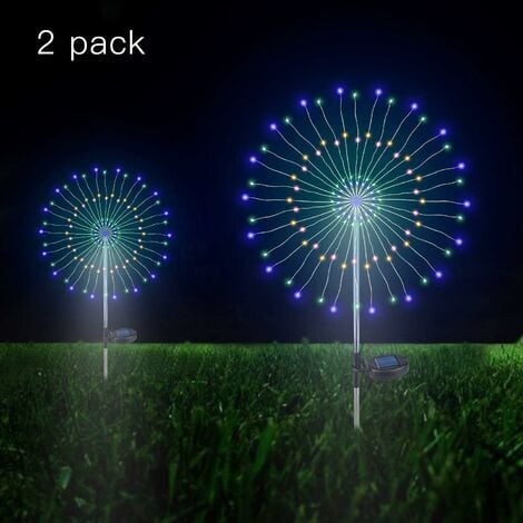 Fuochi D'artificio in Rame Led Light, 150LED Fuochi D'artificio Solari 2  Luci a led per Fuochi D'artificio in Rame con 8 Modalità Impermeabili  (Multicolore) : : Illuminazione