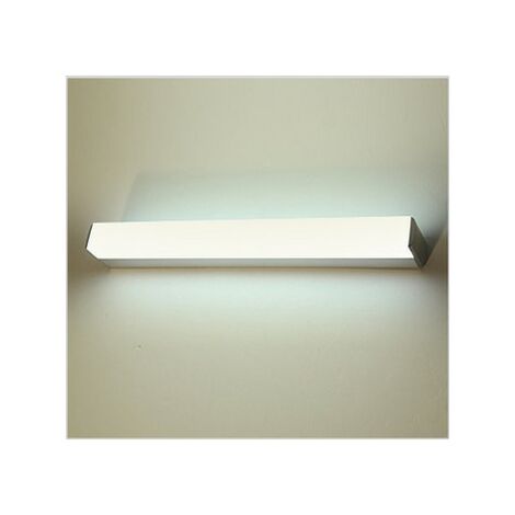 MINKUROW Luz Cuadrada De Baño Espejo Vanidad Lámpara De Pared Con Pantalla Cerrada De Acero Inoxidable + Gabinete De Maquillaje De Ahorro De Energía Iluminación De Alto Brillo Led Estilo Moderno Para 