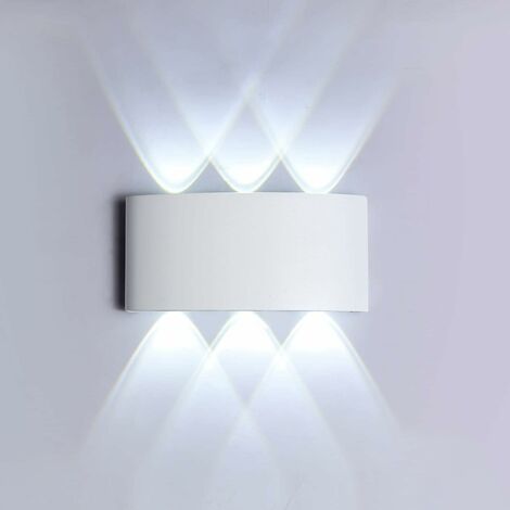 Lámpara LED pared regulable con control remoto, 2 piezas Aplique pared  interior RGB, luz de pared Up-down ajustable 16 colores sala de estar,  lampara de noche negra 9W, apliques pared pasillo moderno 
