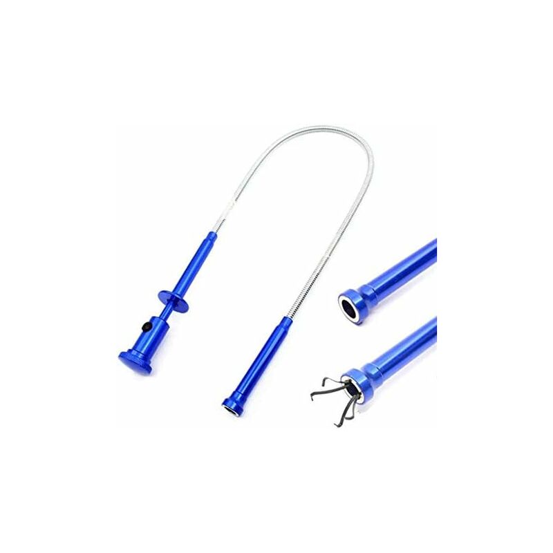 Image of Magnete Pick Up Strumento Flessibile Grabber Reacher Magnetico Impugnatura a Molla Lunga 4 Artigli Con Luce Led Per Giardino Casa Gadget Toilette