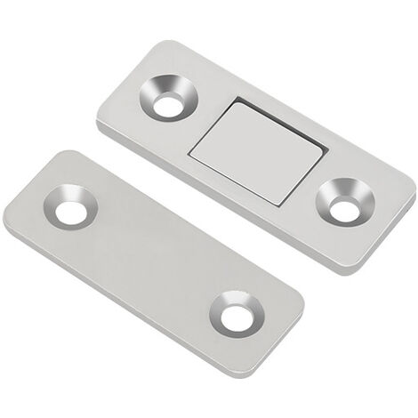 MINKUROW Magnetische Schranktürschnäpper Magnetschnäpper 8 Stück Ultradünne Magnetschnäpper aus Metall zum Aufkleben, selbstklebend, starker Magnet für Schiebetüren, Schubladen, Fensterschränke usw