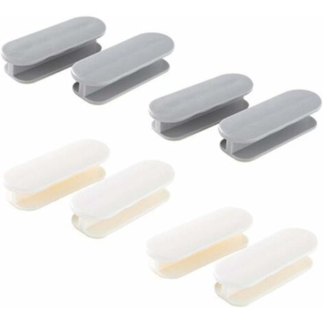 MINKUROW Manija Autoadhesiva De 8 Piezas, Manija De Ventana Autoadhesiva, Manijas De Puerta Corrediza Duraderas Manija Oculta Para Refrigerador De Cajón De Armario