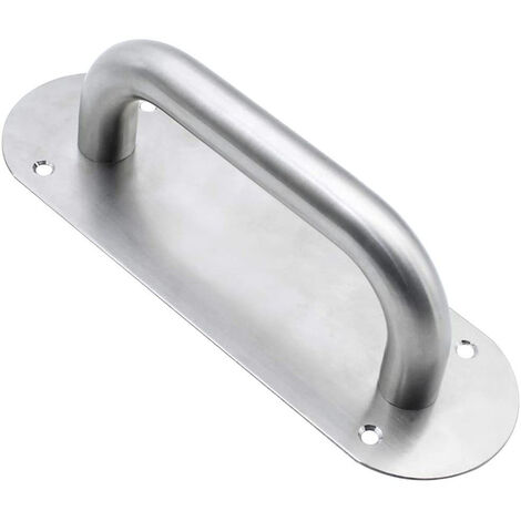 MINKUROW Manija De Puerta Corrediza De Acero Inoxidable Resistente Para Puertas De Granero, Puertas De Armario, Cobertizos, Puertas De Cerca (Ovalada)