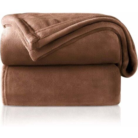 MINKUROW Manta De Peluche, Manta De Lana Esponjosa, Suave Y Cálida Para Sofá Cama, Manta Como Manta De Sofá, Manta De Salón, 200 X 230 Cm Beige