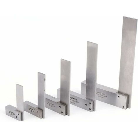 MINKUROW Mechanikerwinkel, Holzbearbeitungswinkel, breites Basis-Winkelwerkzeug für verschiedene technische Messungen, Holzbearbeitungswerkzeug (Size : 80×50mm)