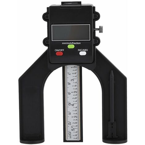 MINKUROW Medidor De Profundidad Digital De 0-80 Mm Con Pies Magnéticos Independientes, Medidor De Altura De Profundidad Digital Inc/Abs, Herramienta De Medición De Profundidad, Resolución De 0,05 Mm