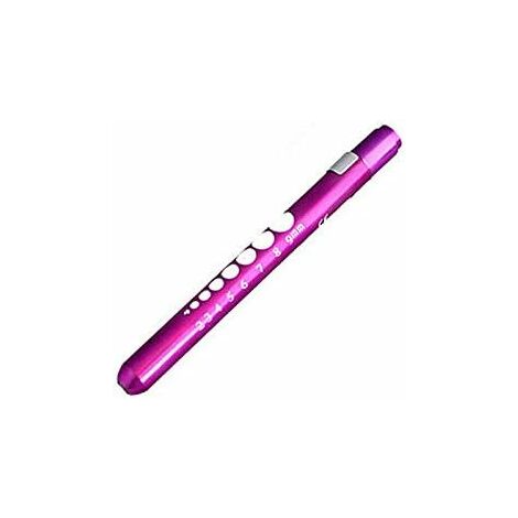 MINKUROW Mini Linterna Led Reutilizable Para El Hogar, Al Aire Libre, Médico, Enfermera, Emt (Morado, 1 Paquete)