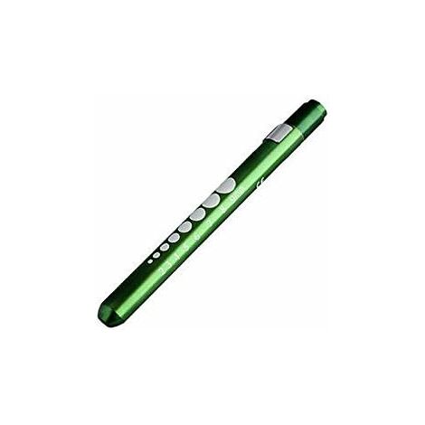 MINKUROW Mini Linterna Led Reutilizable Para El Hogar, Al Aire Libre, Médico, Enfermera, Emt (Verde, 1 Pieza)