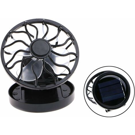 MINKUROW Mini ventilatore portatile ad energia solare con clip per l'estate