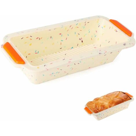 MINKUROW Molde De Silicona Para Pan, Molde Para Hornear Pan, Molde Para Hornear Pan Rectangular, Molde Para Hornear Antiadherente Para Hacer Pan, Pasteles, Magdalenas