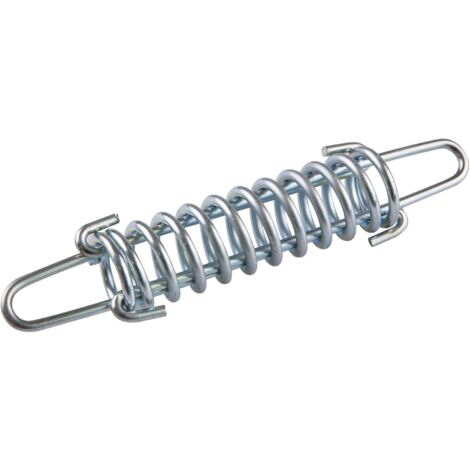 MINKUROW Molla di tensione, molla in acciaio, molla di salto, viti di serraggio della vela parasole, triangolo, quadrato, rettangolare, resistente alle intemperie, argento