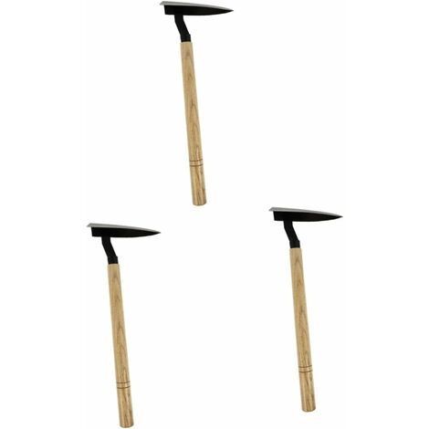 MINKUROW Multiherramienta 3 piezas Herramientas multiusos Bordes con y pico Triángulo Espada - Paleta Pala para el hogar Aflojamiento Jardín Jardinería Labranza Cultivo Trabajo pesado para azada de co