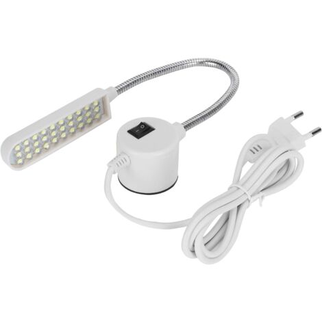 MINKUROW Nähmaschinenlampe LED-Arbeitslicht 30 LEDs Flexibler Schwanenhals zum Nähen, Lesen, Basteln, Make-up