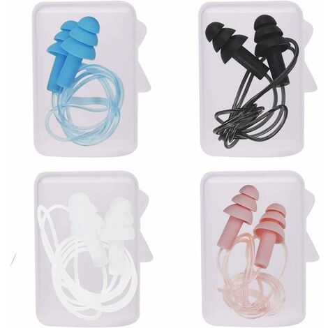MINKUROW Noise Cancelling Corded Spiral Rope Ohrstöpsel Wasserdichte wiederverwendbare weiche Silikon-Ohrstöpsel High-Fidelity-Schallschutz-Sicherheits-Ohrstöpsel