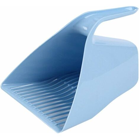 MINKUROW Pala Per Lettiera Per Gatti, Pala Per Lettiera In Plastica, Pala Per Cacca Di Gatto, Strumento Per La Pulizia Della Sabbia (Blu)