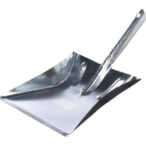 MINKUROW Paletta per la polvere in metallo - Paletta per camino/barbecue - 224x228mm
