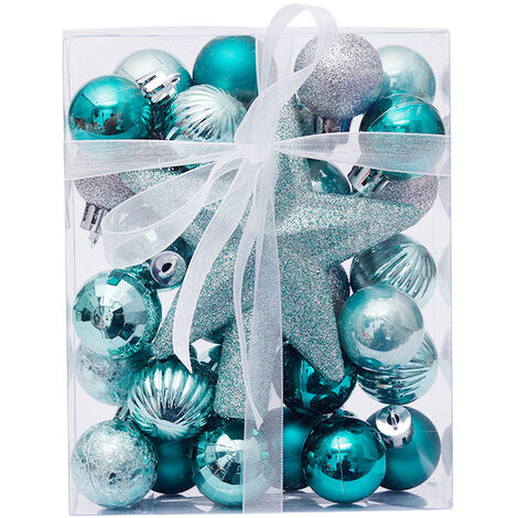 MINKUROW Palline Di Natale, 30 Pezzi Di Palline Di Natale, Set Di Palline Di Albero Di Natale, Palline Di Albero Di Natale In Plastica, Per Decorare L'albero Di Natale Palline Di Natale Glitterate, 3 